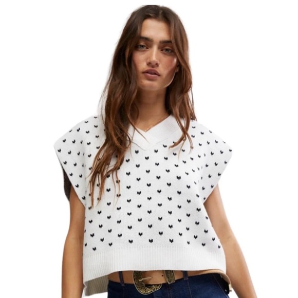 Free People Easy Street Sweater Vest Size S - Picture 7 of 9